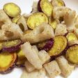 サツマイモとレンコンの胡麻まぶし