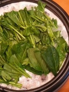 アサリと豚肉とほうれん草の鍋-レシピのメイン写真