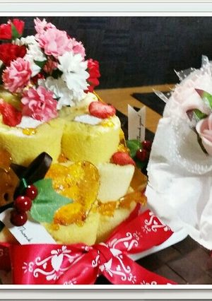 　ロールちゃんタワーケーキ♪-レシピのメイン写真