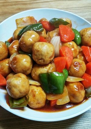 粉こうや豆腐の肉団子あんかけ-レシピのメイン写真