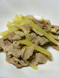 簡単一品豚肉とジャガイモのにんにく炒め-レシピのメイン写真