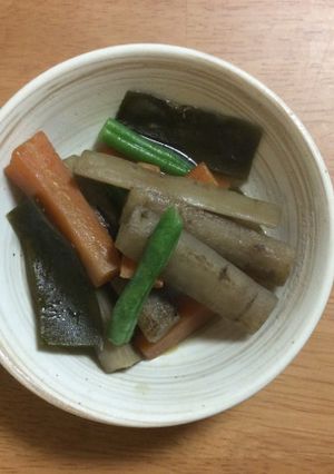 ごぼうと昆布の煮物-レシピのメイン写真