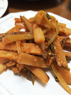 セロリとれんこんの韓国風きんぴら-レシピのメイン写真