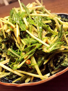 春菊水菜シャキシャキな簡単濃厚和えもの♪-レシピのメイン写真