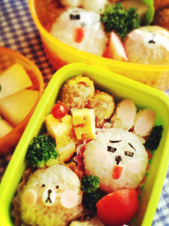 LINEタウン弁当!簡単キャラ弁-レシピのメイン写真