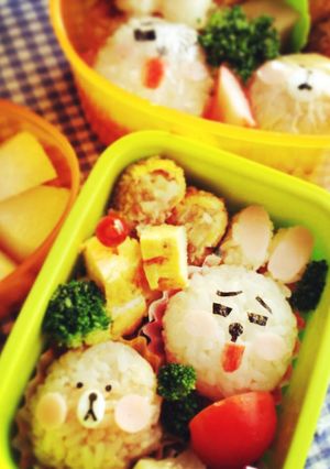 LINEタウン弁当！簡単キャラ弁-レシピのメイン写真