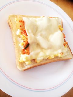 キムたまチーズトースト♡-レシピのメイン写真