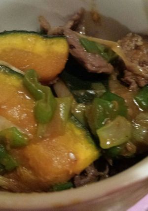 プルコギビーフで肉カボチャ-レシピのメイン写真