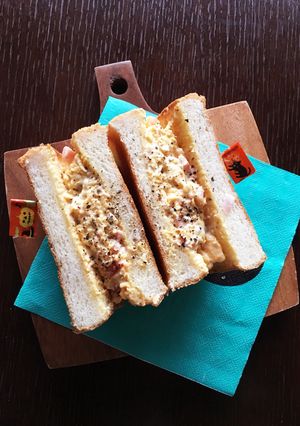 カルボナーラ風サンドイッチ★-レシピのメイン写真