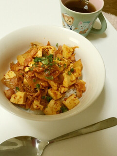 キムチ豆腐丼-レシピのメイン写真