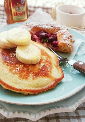 米粉でもっちり✾バナナパンケーキ-レシピのメイン写真