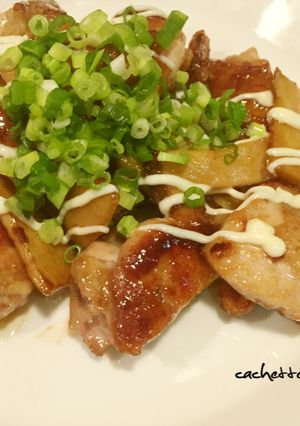 鶏肉とエリンギのマヨポン炒め-レシピのメイン写真