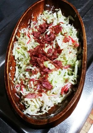 カリカリ香ばしいベーコンサラダ-レシピのメイン写真
