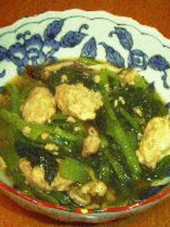 鶏だんごと小松菜の煮物-レシピのメイン写真