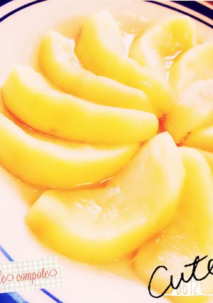 ぷるぷるりんごのコンポート＊レンジで簡単-レシピのメイン写真