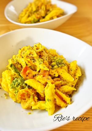 かぼちゃのワンポットパスタ♡ハロウィン♬-レシピのメイン写真