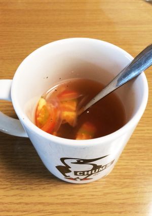簡単！即席トマトコンソメスープ-レシピのメイン写真