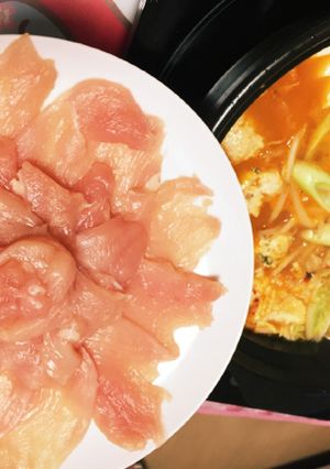 安い☆美味い☆とりむね肉のキムチ鍋しゃぶ-レシピのメイン写真