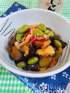 ナスとシメジと油揚げの味噌炒め♪-レシピのメイン写真