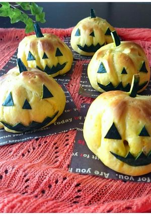 ハロウィン☆可愛いお化けかぼちゃのパン★-レシピのメイン写真