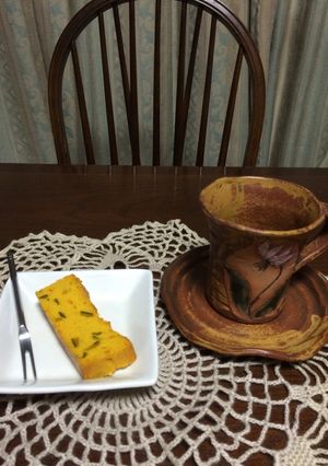 簡単ふわふわかぼちゃチーズケーキ-レシピのメイン写真