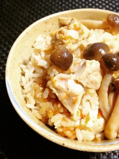 きのこと鶏肉のほっこり♡炊込みご飯-レシピのメイン写真