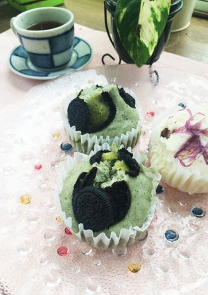 ミックス粉で簡単!オレオよもぎ蒸しパン-レシピのメイン写真