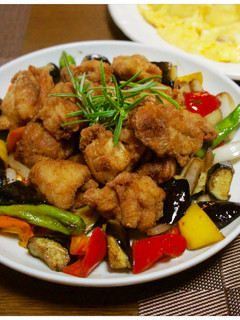 基本の鶏の唐揚げ…野菜添え-レシピのメイン写真