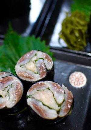 酢じめイワシの海苔巻き-レシピのメイン写真