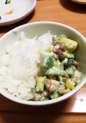 ごはんのお供！手早く一品！納豆サラダ♡-レシピのメイン写真