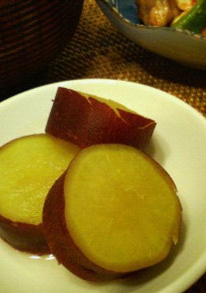 クック膳で。さつま芋のハチミツレモン煮-レシピのメイン写真