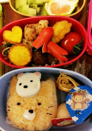 すみっこぐらし　キャラ弁♡ねこ♡くま-レシピのメイン写真