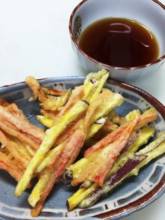 がね(さつま芋と人参の天ぷら)-レシピのメイン写真