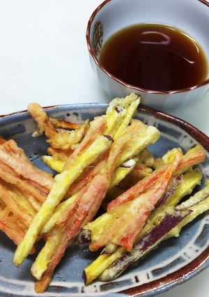 がね(さつま芋と人参の天ぷら)-レシピのメイン写真