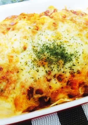 餃子の皮で簡単ラザニア-レシピのメイン写真