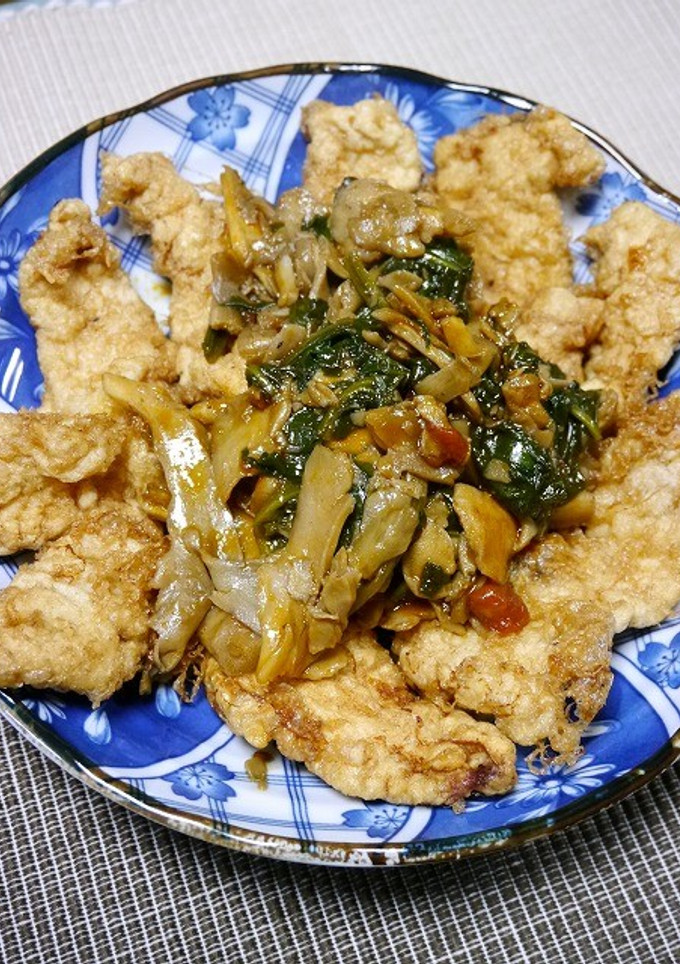 簡単！唐揚げの舞茸掛け-レシピのメイン写真