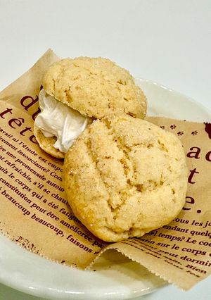 ホットケーキミックスでメロンパンクッキー-レシピのメイン写真