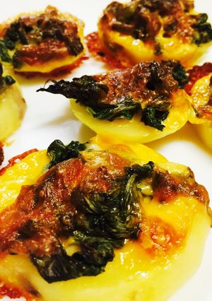 二度美味しい野菜の葉のチーズ焼き-レシピのメイン写真