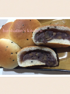 ☆栗入りあんたっぷりの薄皮あんぱん☆-レシピのメイン写真