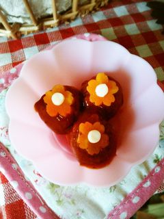 ❁ミートボールflower❁-レシピのメイン写真