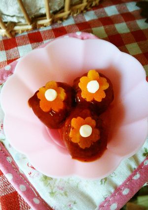 ❁ミートボールflower❁-レシピのメイン写真