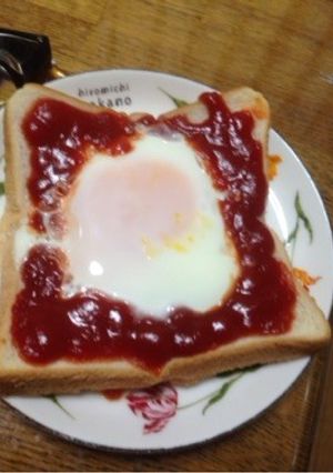 ケチャエッグトースト-レシピのメイン写真