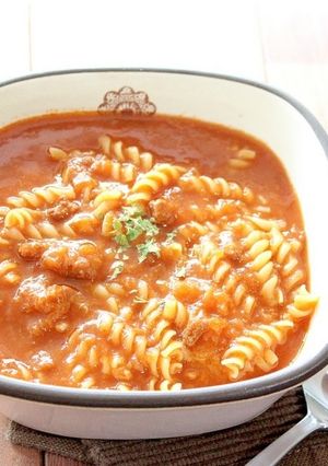 ミート缶で簡単♪マカロニのミートスープ-レシピのメイン写真