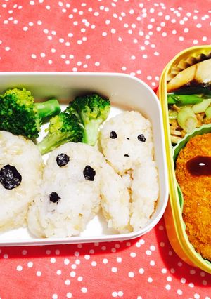 簡単！キャラ弁！もののけ姫のコダマ。-レシピのメイン写真
