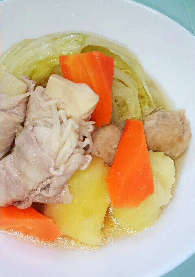 こうや豆腐とえのき肉巻きじゃがいもの煮物-レシピのメイン写真