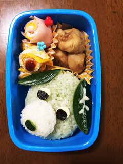 簡単♩ お茶犬弁当♩-レシピのメイン写真