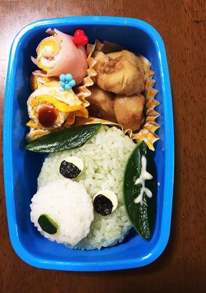 簡単♩ お茶犬弁当♩-レシピのメイン写真