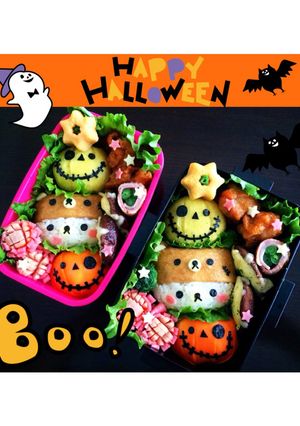 ハロウィン♪可愛いリラックマキャラ弁♡-レシピのメイン写真