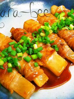 節約レシピ*ご飯が進む♪甘辛肉巻き大根-レシピのメイン写真