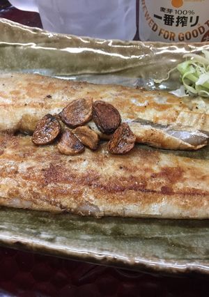 太刀魚のガーリックオリーブバタームニエル-レシピのメイン写真